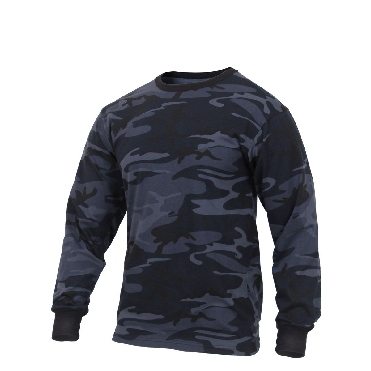 Rothco Langærmet T-Shirt Midnat Blå Camo