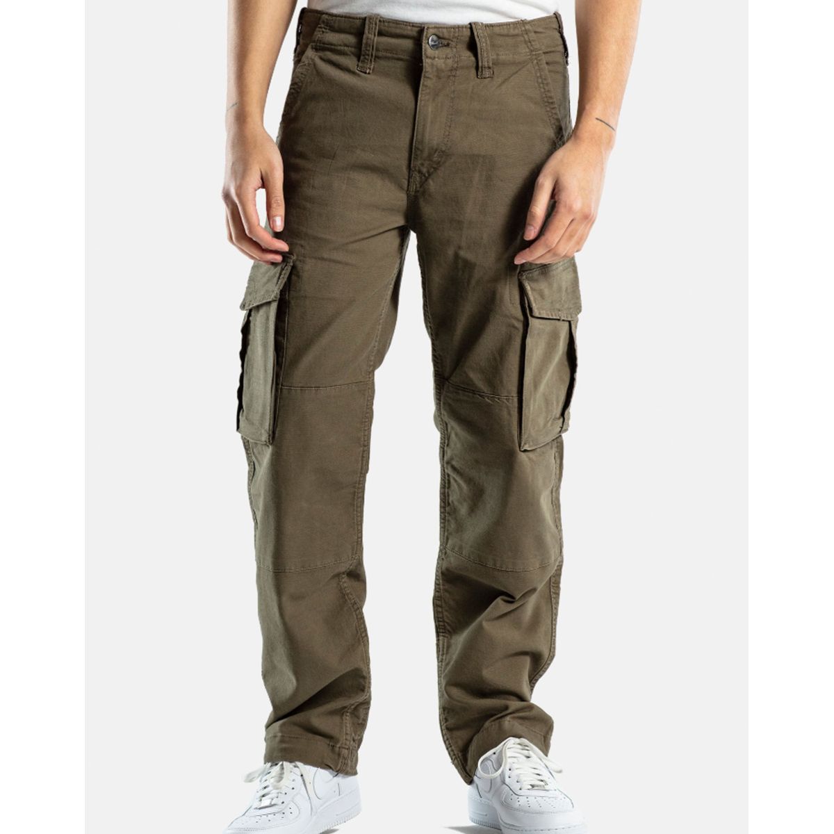 Reell Flex Cargo Pants Clay Olive Canvas W38 / L34