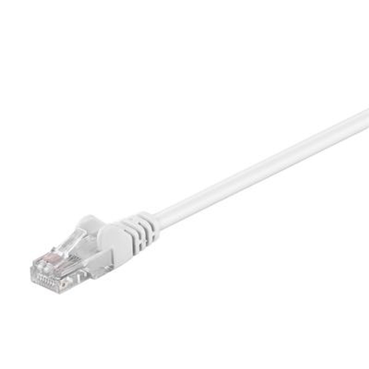 Goobay - Cat 5e U/UTP Netværkskabel (max. 1 GB/s) (Han-Han) (Hvid) - 0,5 m