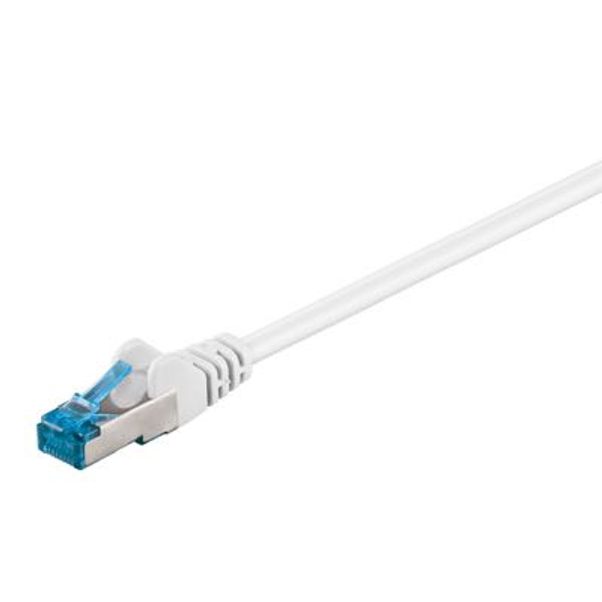 Goobay - Cat 6a S/FTP Netværkskabel (max. 10 GB/s) (Han-Han) (Hvid) - 3,0 m