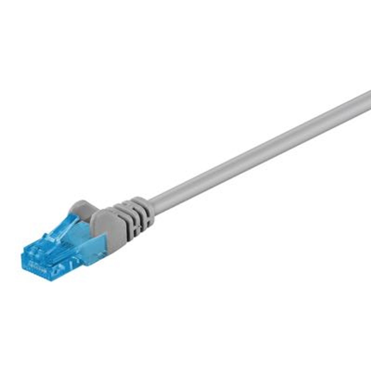 Goobay - Cat 6a U/UTP Netværkskabel (max. 10 GB/s) (Han-Han) (Grå) - 1,0 m