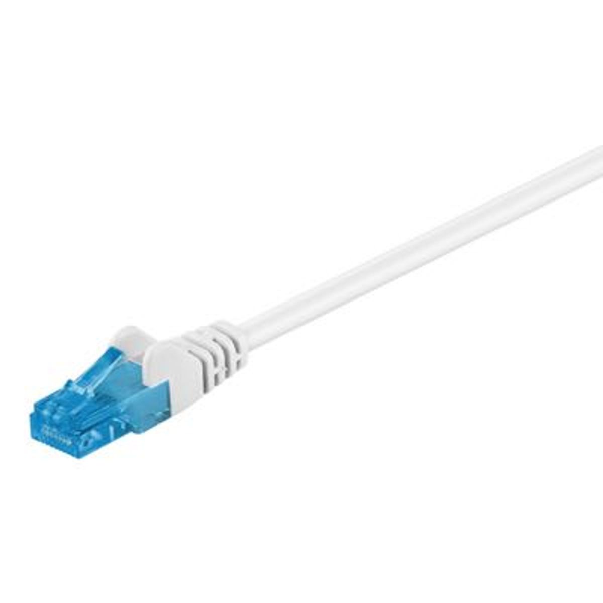 Goobay - Cat 6a U/UTP Netværkskabel (max. 10 GB/s) (Han-Han) (Hvid) - 2,0 m