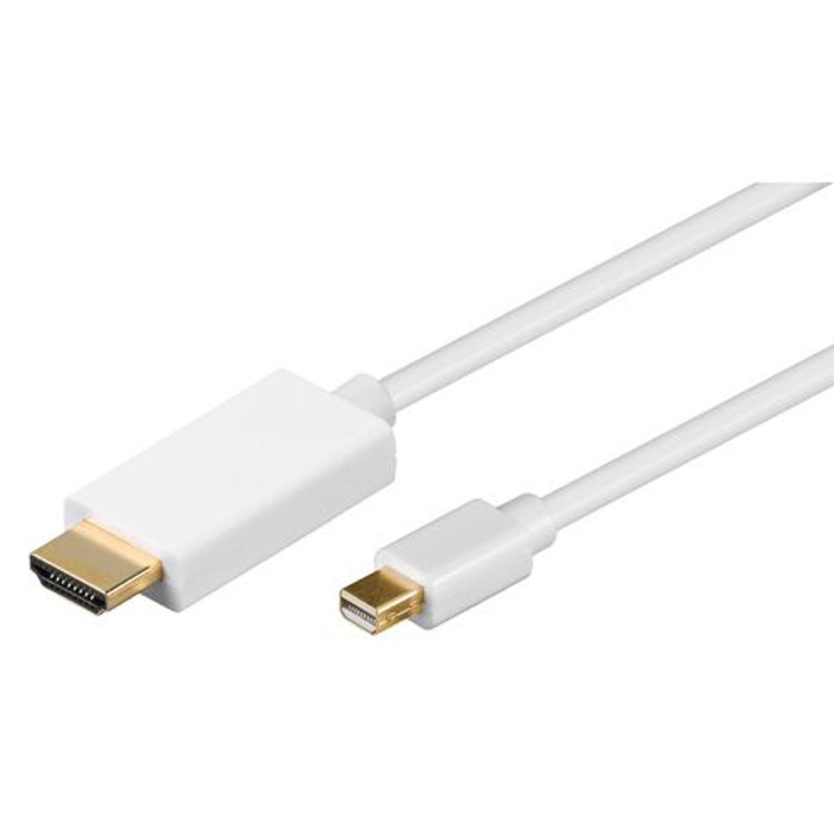 Goobay - Mini DisplayPort (han) 1.2 til HDMI (Hvid) - 4K@30Hz - 1,0 m