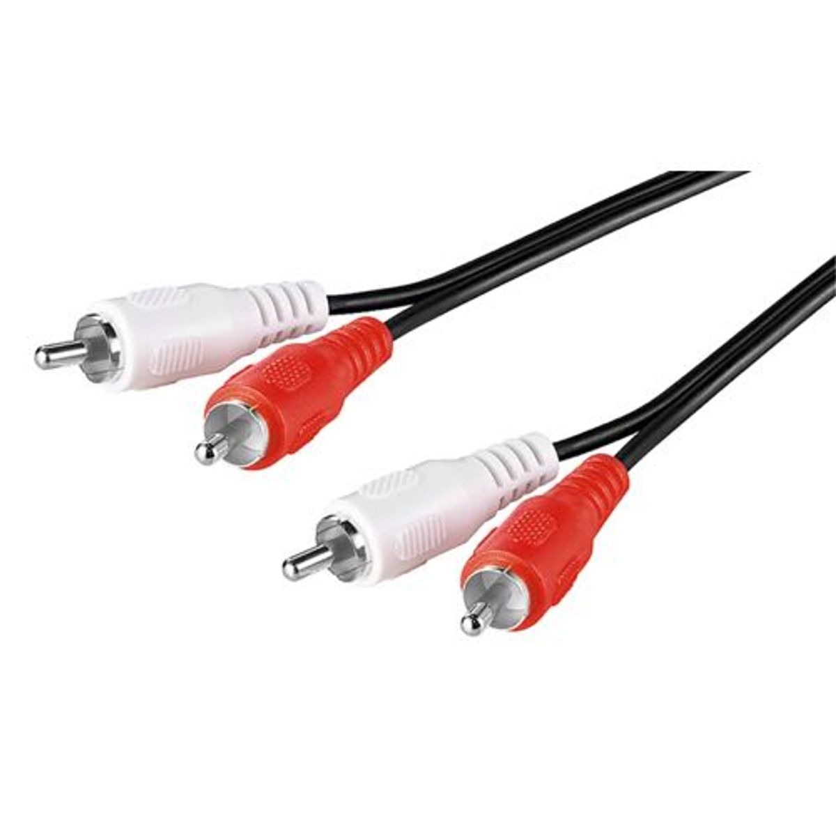 Goobay - Phone kabel (Stereo) (2xRCA) (Han-Han) (Sort) - 0,5 m