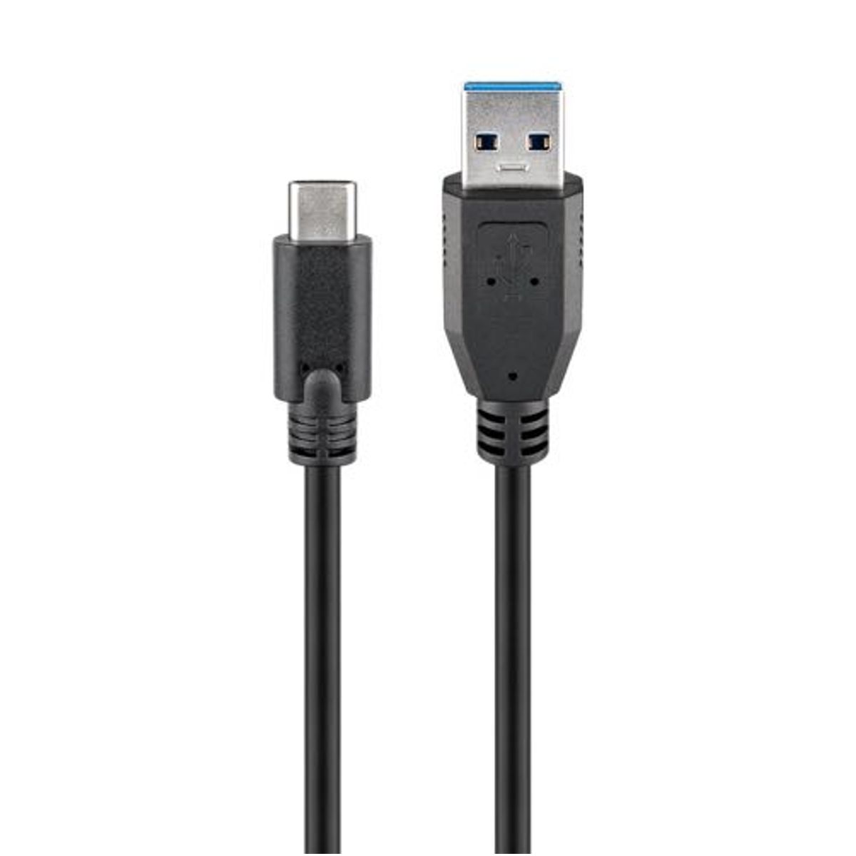 Goobay - USB 3.0 SuperSpeed kabel (USB-A / USB-C) (Han-Han) (Sort) - 0,5 m