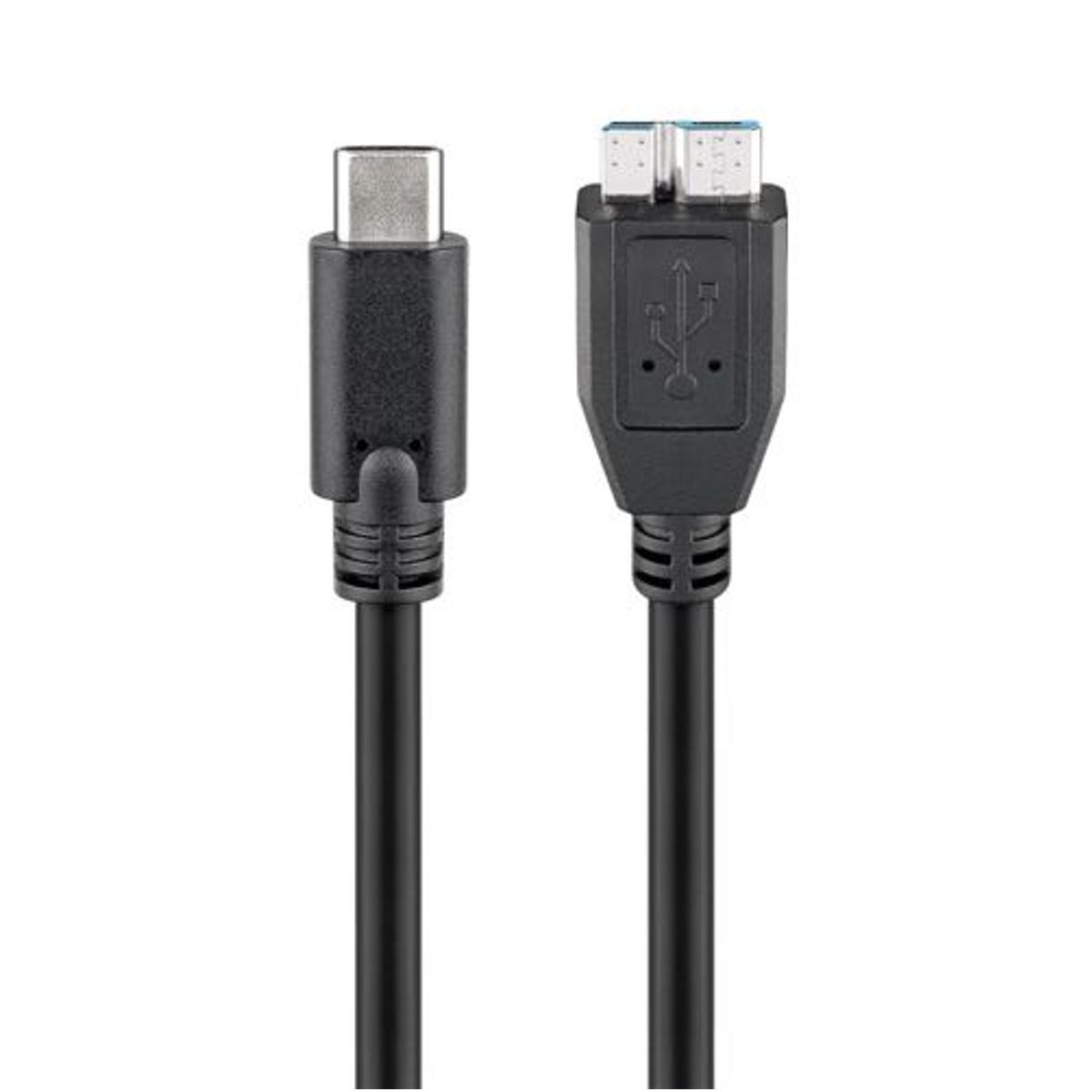 Goobay - High Speed kabel (3.1 USB-C / 3.0 USB Micro-B) (Han-Han) (Sort) - 0,6 m