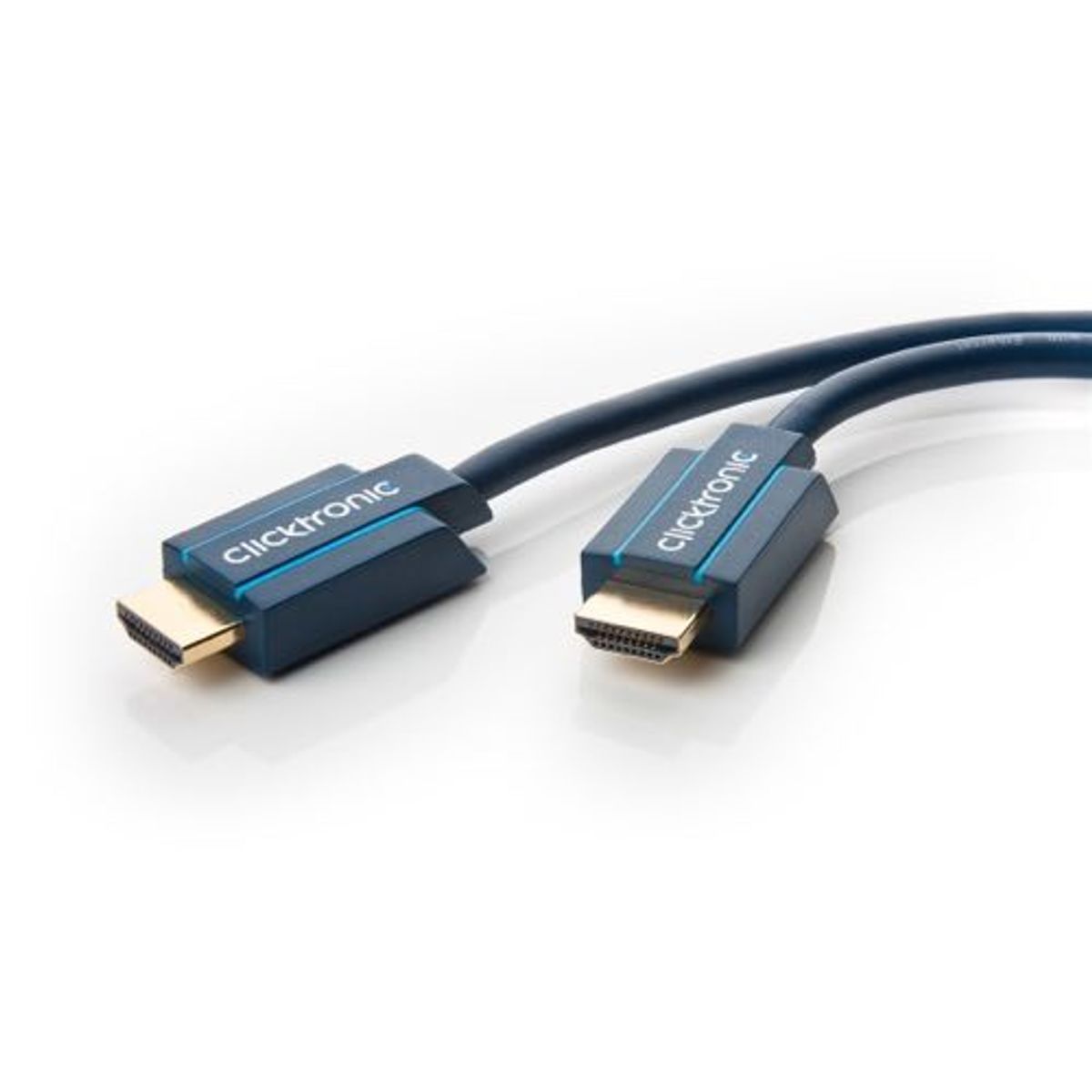 Clicktronic - 2.0 HDR High Speed HDMI kabel (Han-Han) (Blå) - 4K@60Hz - 0,5 m