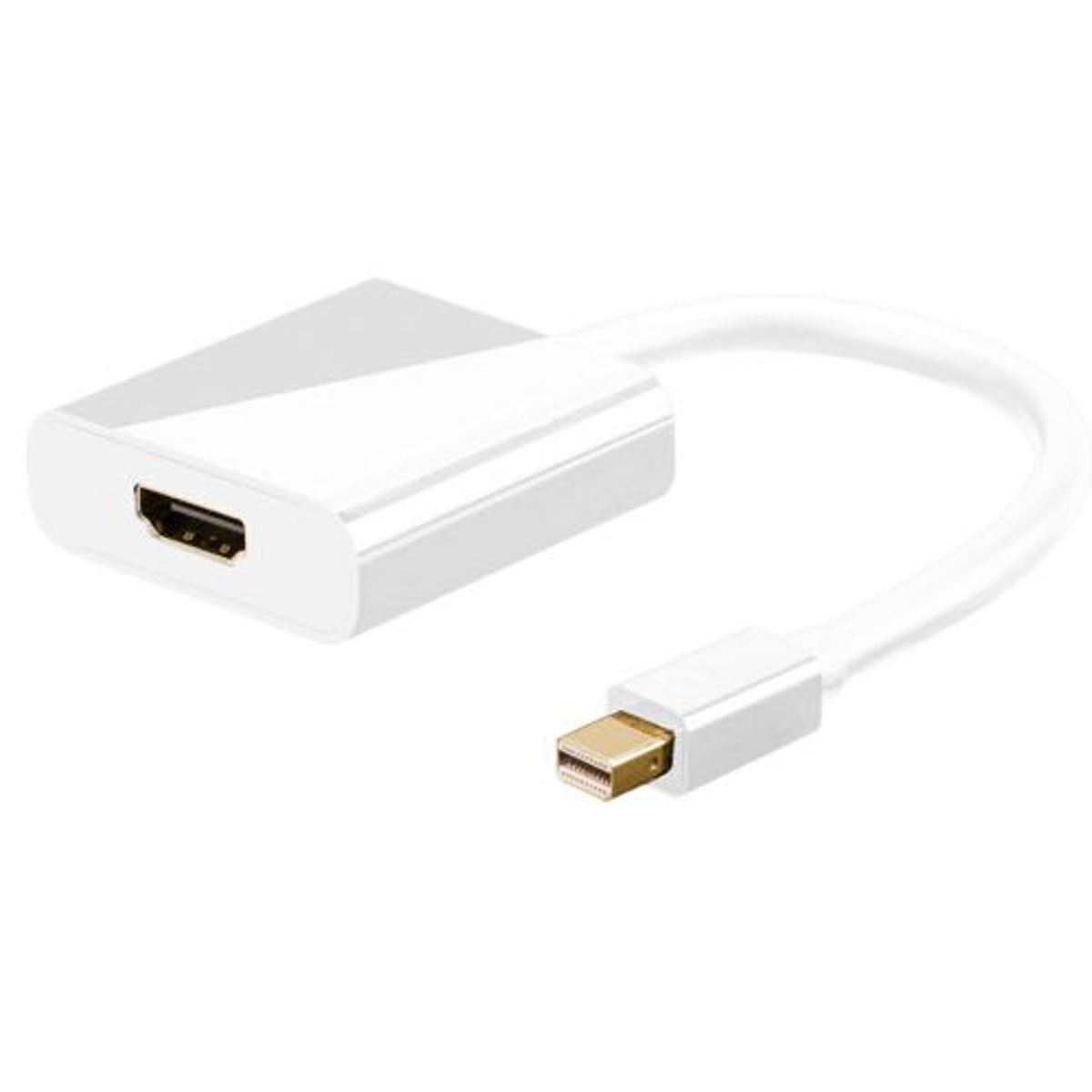 Goobay - Mini DisplayPort 1.2 til HDMI adapter (Han-Udg) (Hvid) - 4K@30Hz - 0,2 m