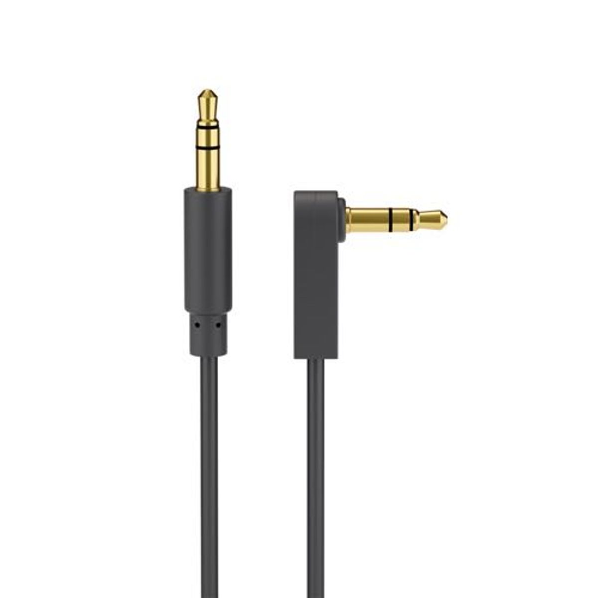 Goobay - Minijack Stereo Audio kabel (Vinklet) (3,5mm) (Han-Han) (Sort) - 1,5 m