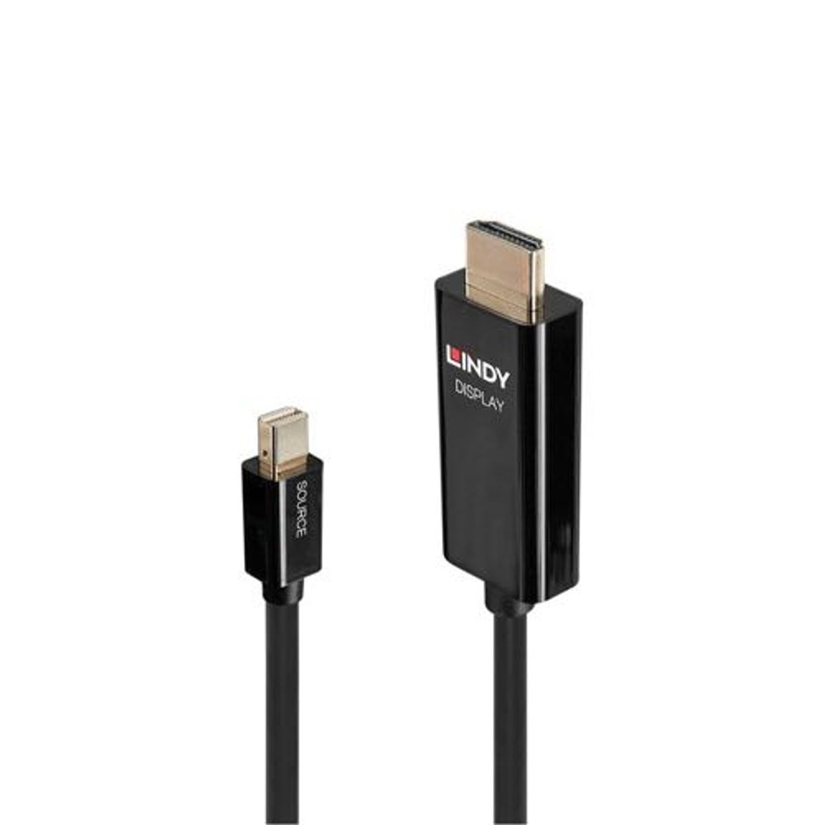 Lindy - Mini DisplayPort (han) 1.2 til HDMI (Sort) - 4K@60Hz - 2,0 m