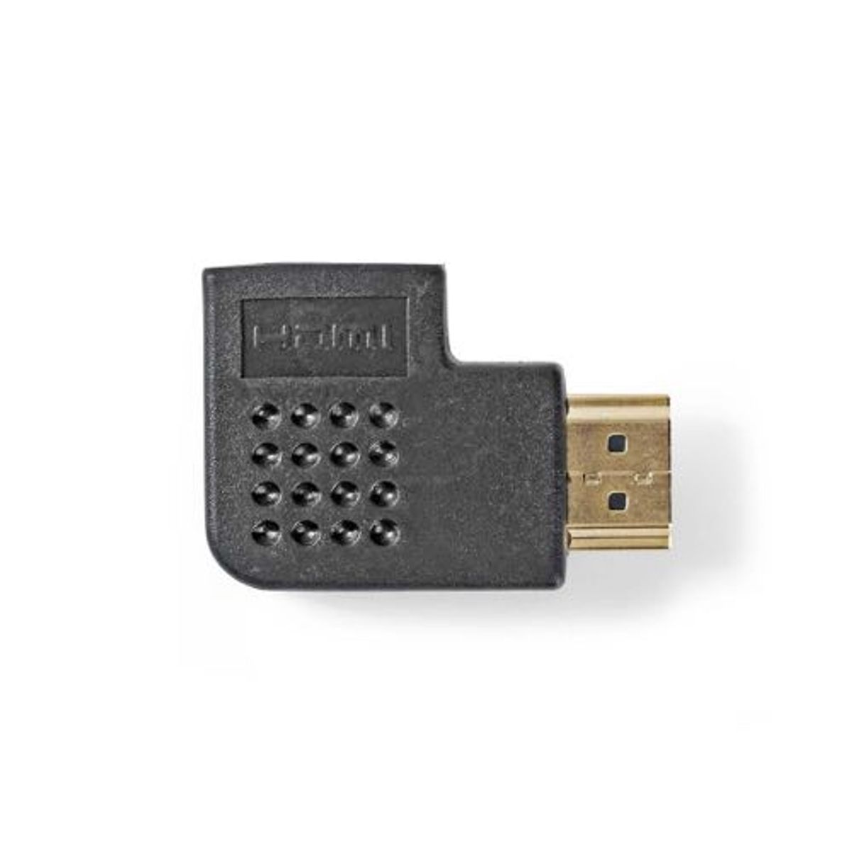 Nedis - HDMI højre vinklet adapter (Han-Hun) (Sort) - 0,1 m