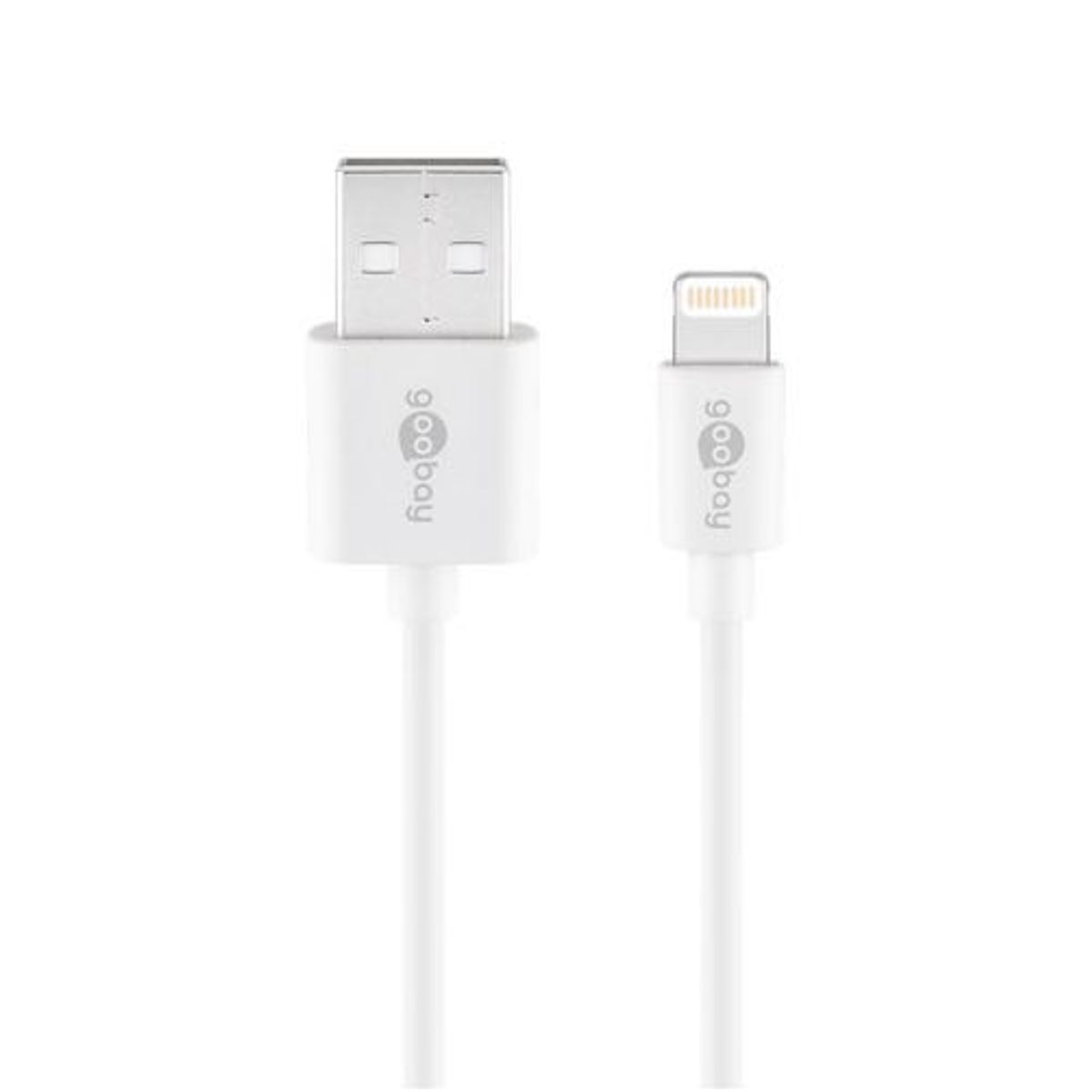 Goobay - USB 2.0 kabel Apple MFi certified (1A) (USB-A / Apple Lightning) (Han-Han) (Hvid) - 3,0 m