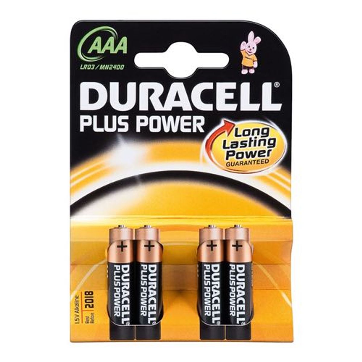 Duracell - AAA - 4 stk - Alkaline Plus Power (1.5V)