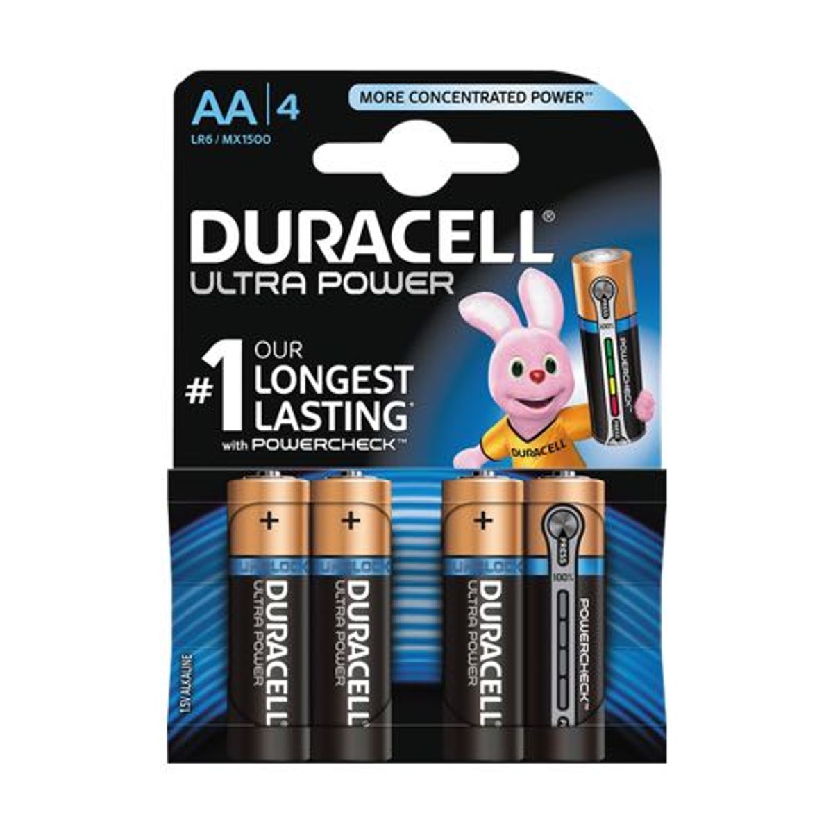 Duracell - AA - 4 stk - Alkaline Ultra Power (1.5V)