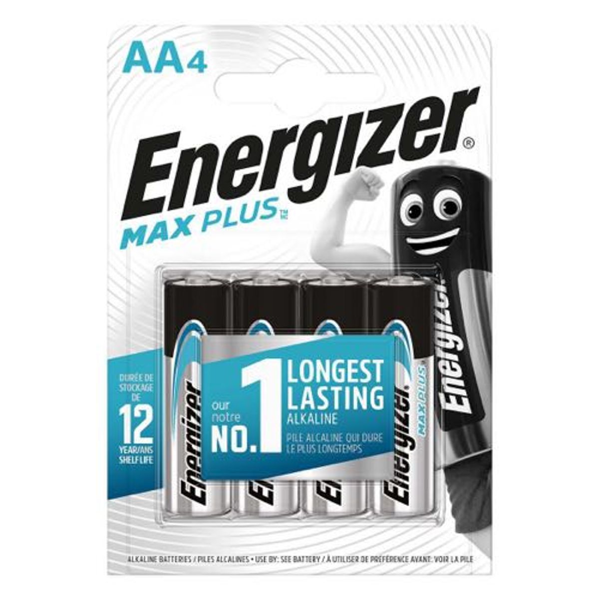 Energizer - AA - 4 stk - Alkaline Max Plus (1.5V)