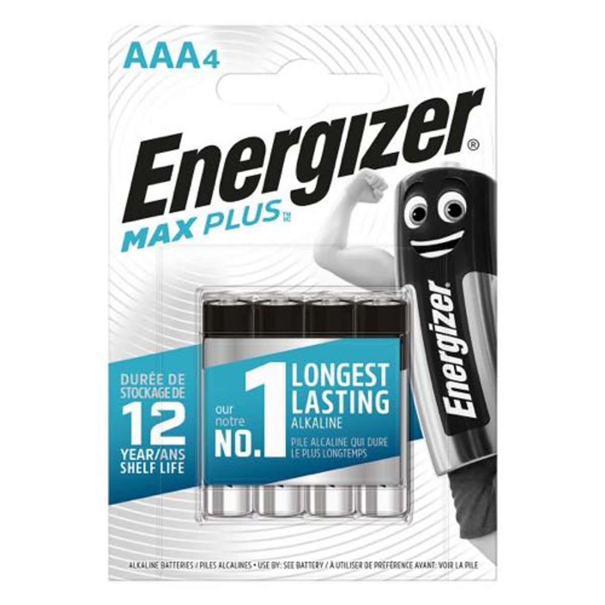 Energizer - AAA - 4 stk - Alkaline Max Plus (1.5V)