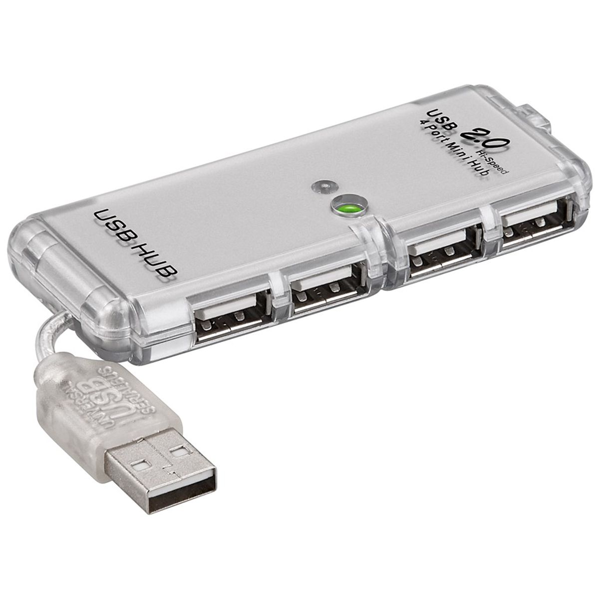 Goobay - USB-A Hub (USB-A / 4xUSB-A 2.0)(Grå) - 0,1 m