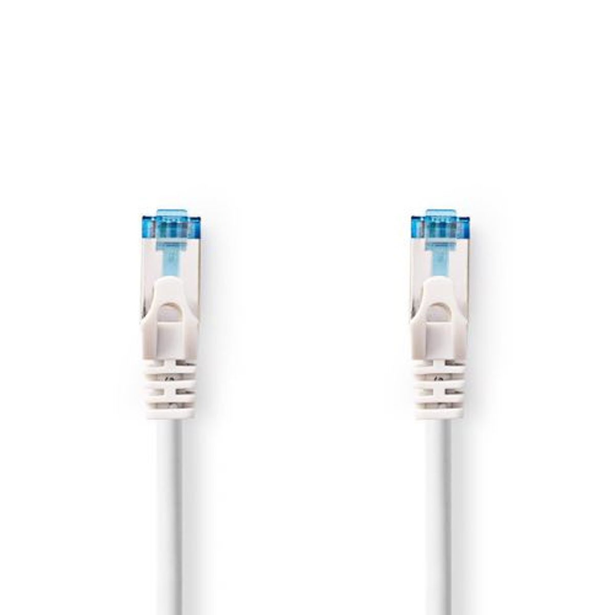 Nedis - Cat 6a S/FTP Netværkskabel (max. 10 GB/s) (Han-Han) (Hvid) - 1,0 m