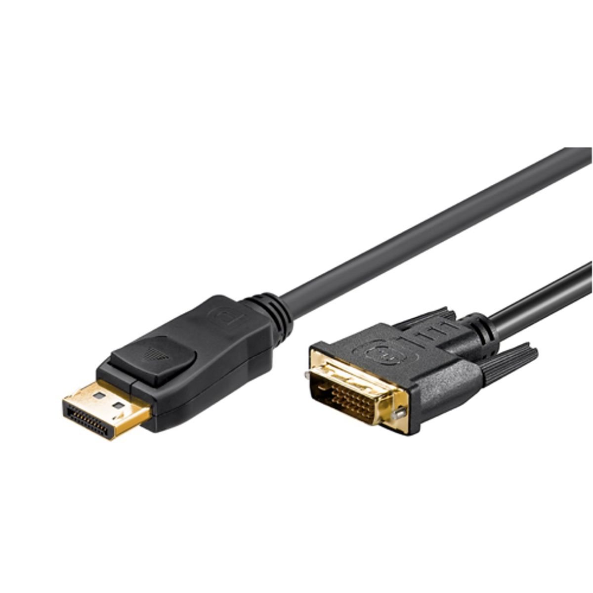 Goobay - DisplayPort 1.2 til DVI-D (24+1) (Han-Han) (Sort) - 1,0 m