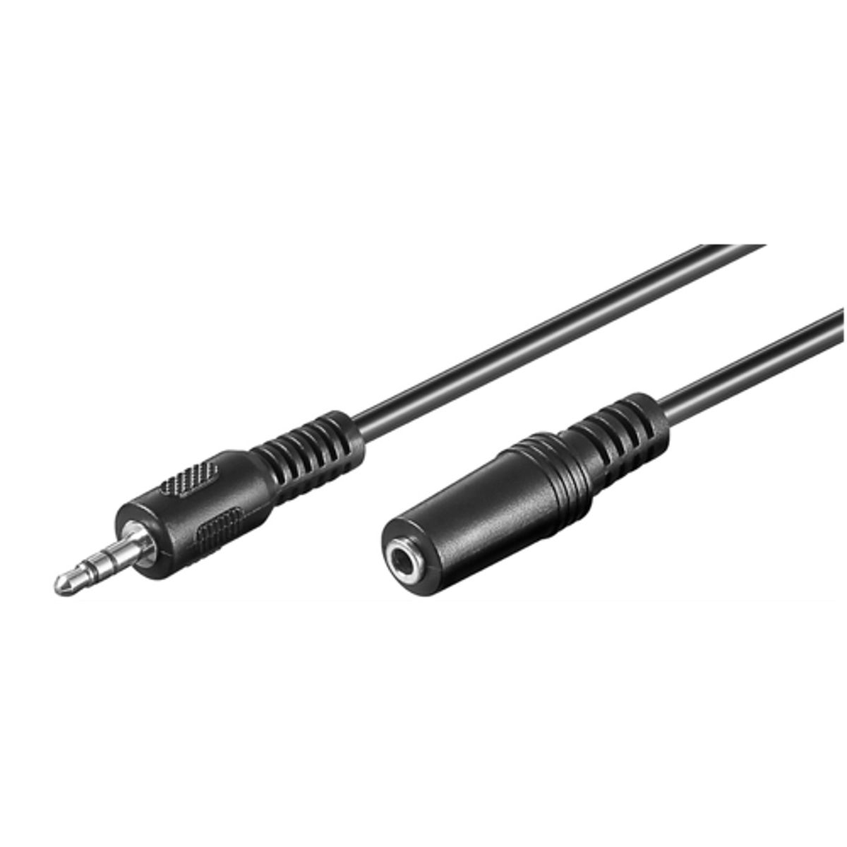 Goobay - Minijack Stereo Audio forlænger kabel (3,5mm/3pin) (Han-Hun) (Sort) - 10,0 m