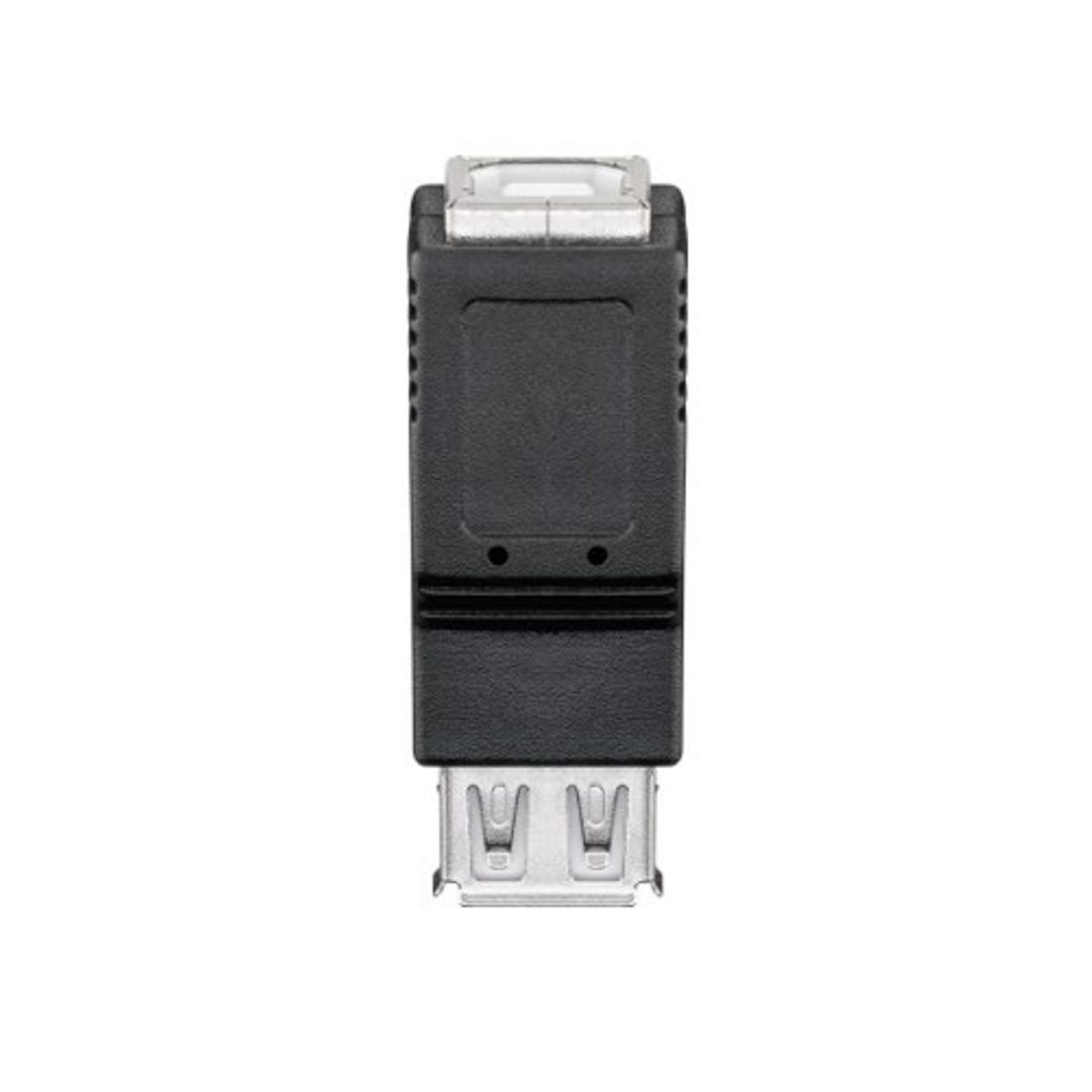 USB-B til USB-A adapter (hun/hun) (Sort) - 0,1 m - Goobay