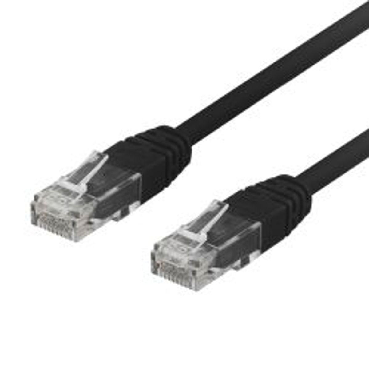 Deltaco U/utp Cat6 Patch Cable 0.3m 250mhz Deltacertified Lszh Black - Ledning