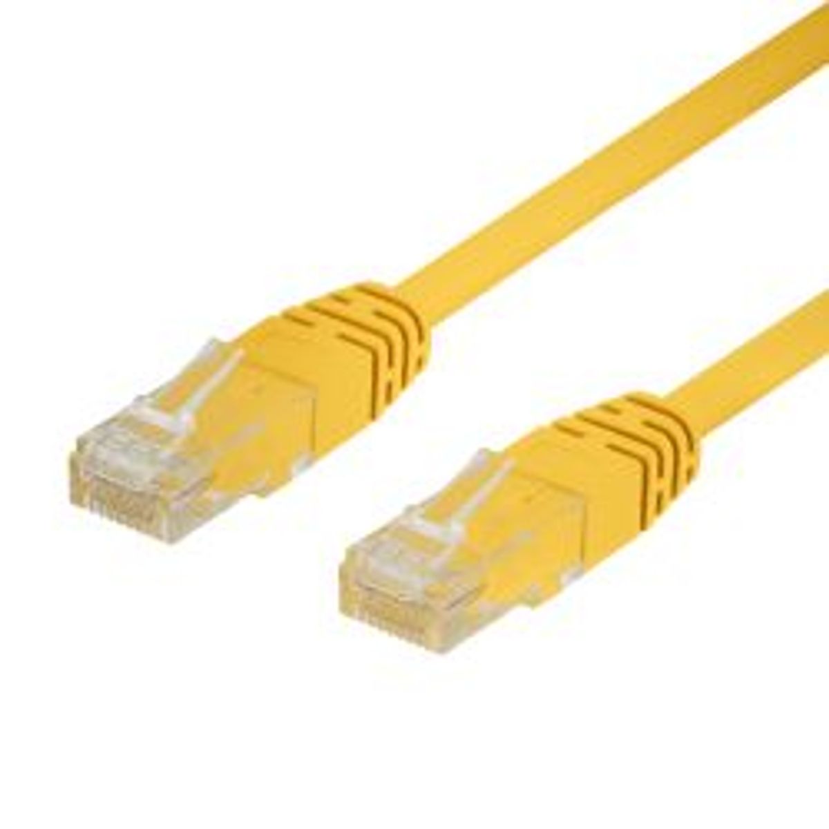 Deltaco U/utp Cat6 Patch Cable 0.3m, Yellow - Ledning