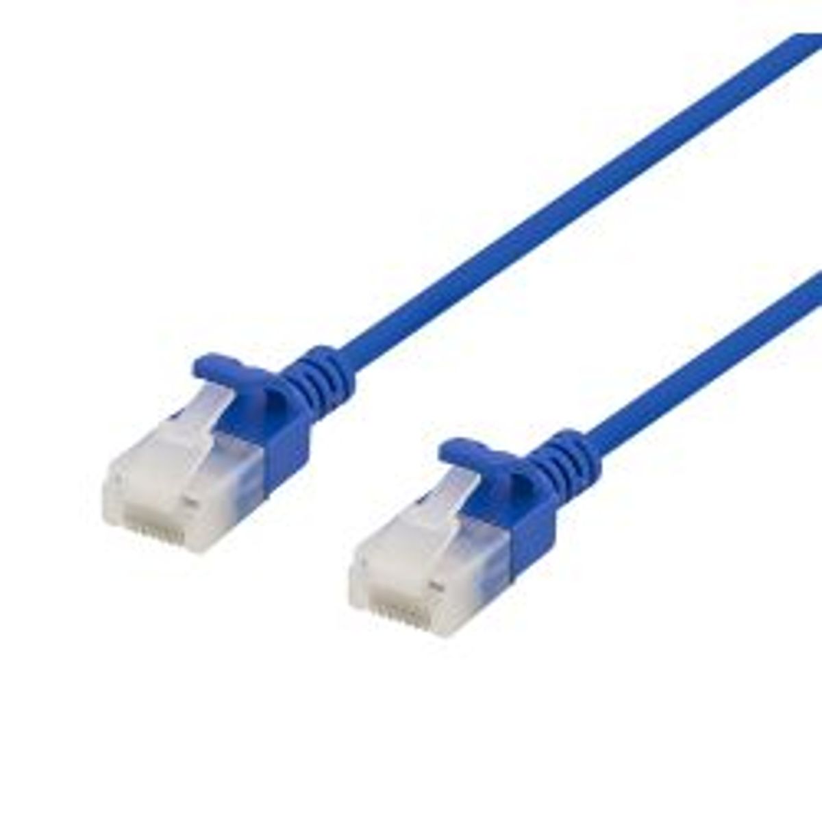 Deltaco U/utp Cat6a Patch Cable, Slim, 3.5mm Diameter, 0.3m, Blue - Ledning