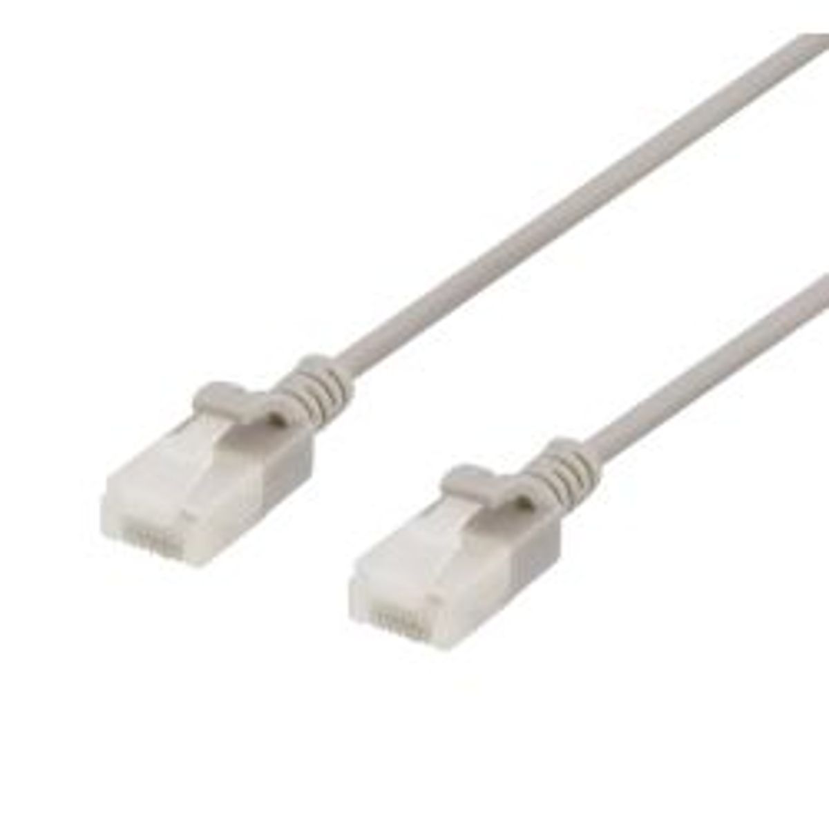 Deltaco U/utp Cat6a Patch Cable, Slim, 3,5mm Diameter, 0,5m, Grey - Ledning