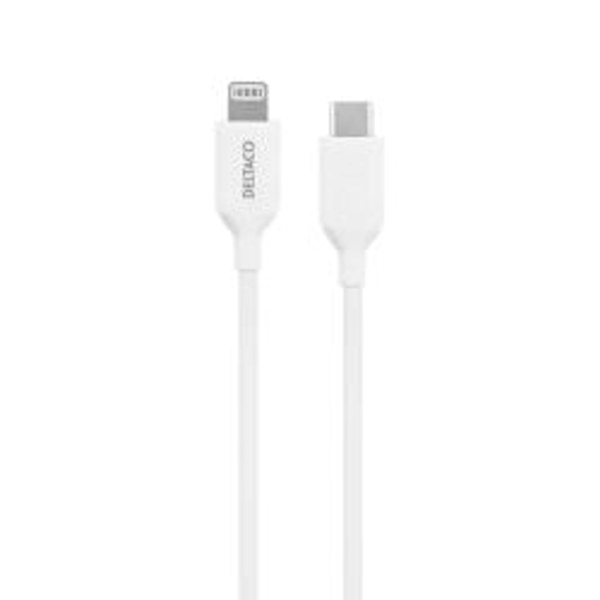 Deltaco Usb-c- Lightning Cable, 2m, White - Ledning