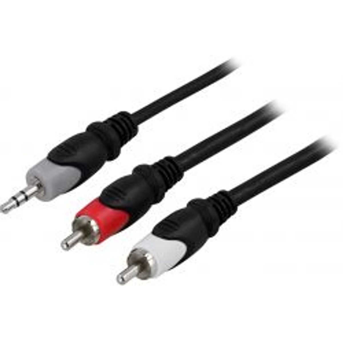 Deltaco Audio Cable 3.5mm Ma - 2xrca Ma 3m - Ledning