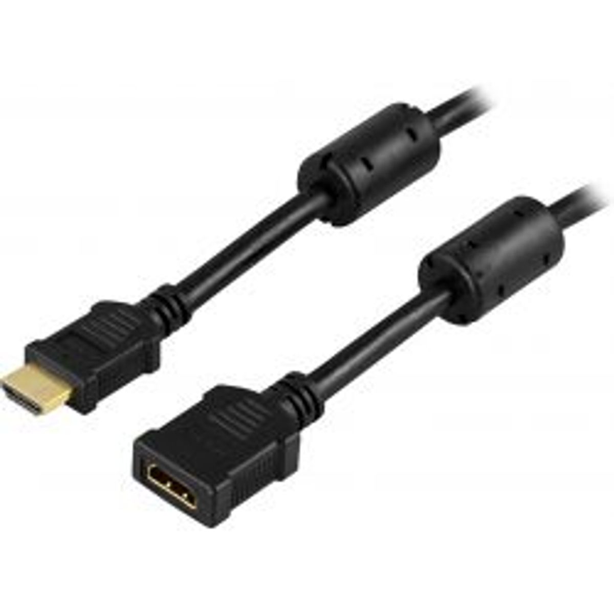 Deltaco Hdmi Extension Cable, 4k 60hz, Hdmi Type A Ma, Female, 1m, B - Ledning