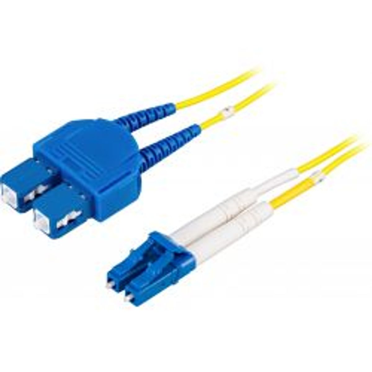 Deltaco Os2 Fiber Cable, Lc - Sc, Duplex, Singlemode, 10m - Ledning