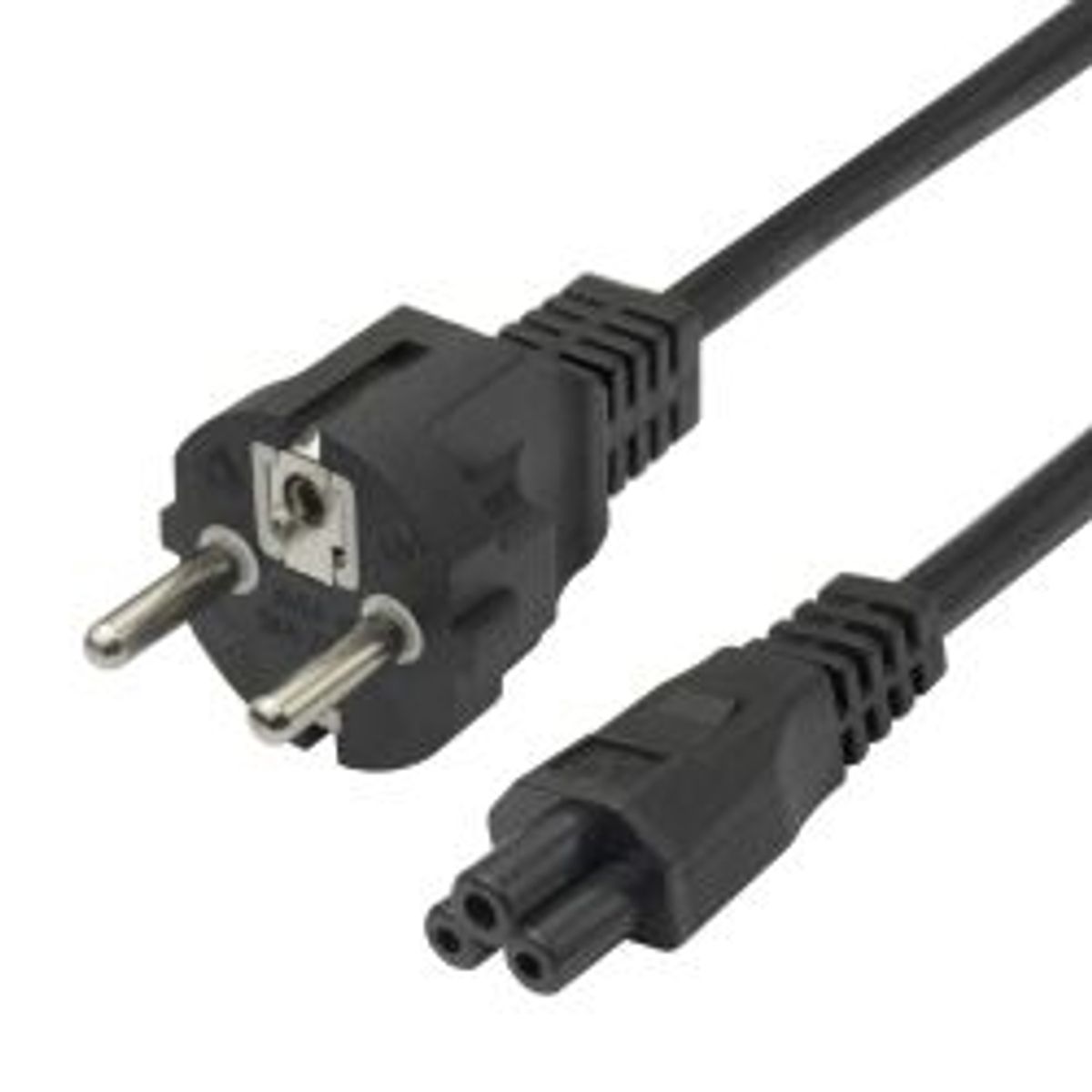 Deltaco Power Cord Cee 7/7 - C5, 3,0m, Black - Ledning