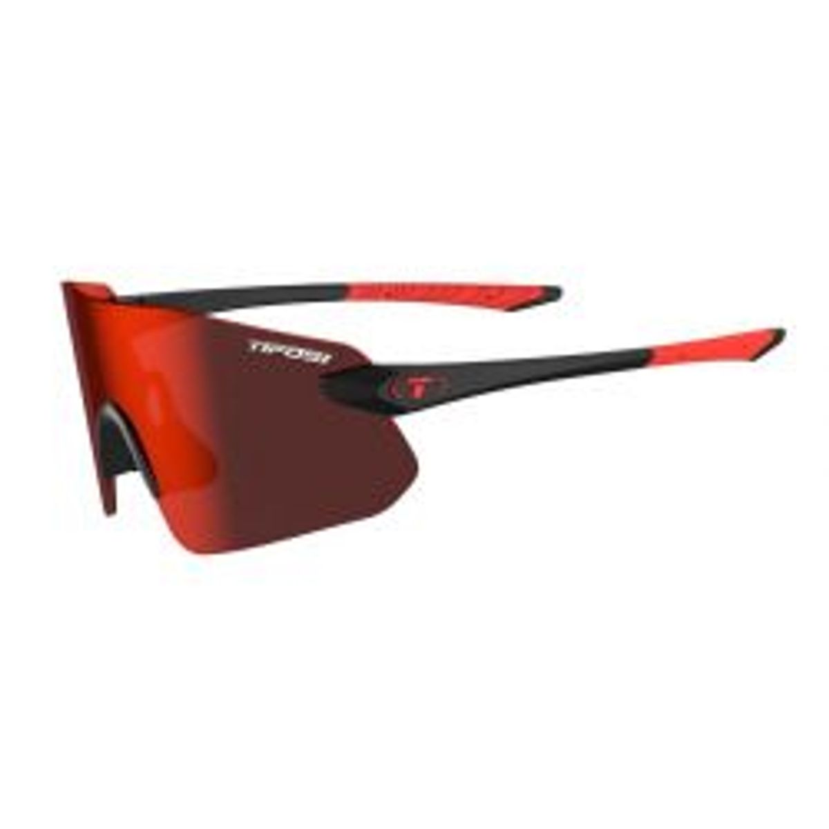 Tifosi Vogel Sl, Matte Black, Smoke Red Mirror - Solbriller