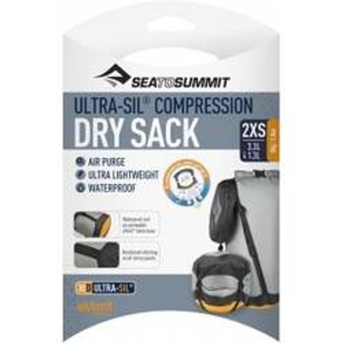 Ultra-Sil eVent ® Dry Compression Sack XX-Small - Grey - Vandtæt opbevaring - sea to summit