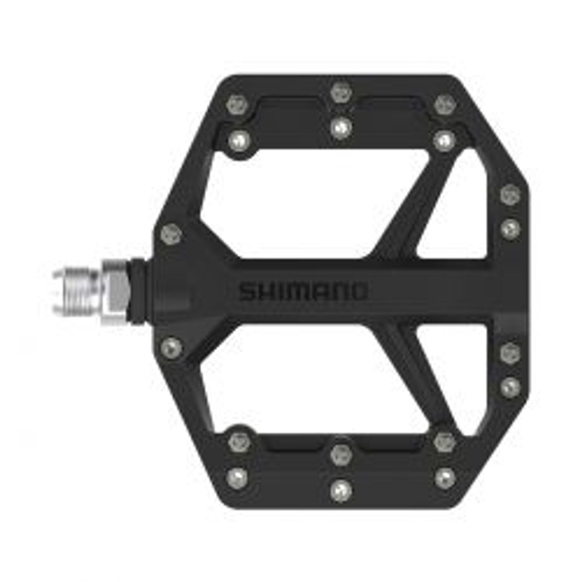 Shimano Pedal Flat For Bmx/dh Pd-gr400 Black - Cykelpedal