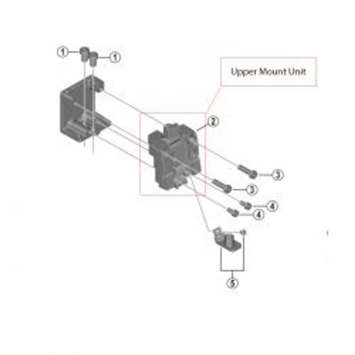 Shimano Upper Mount Unit Bm-e8031 - Cykelreservedele