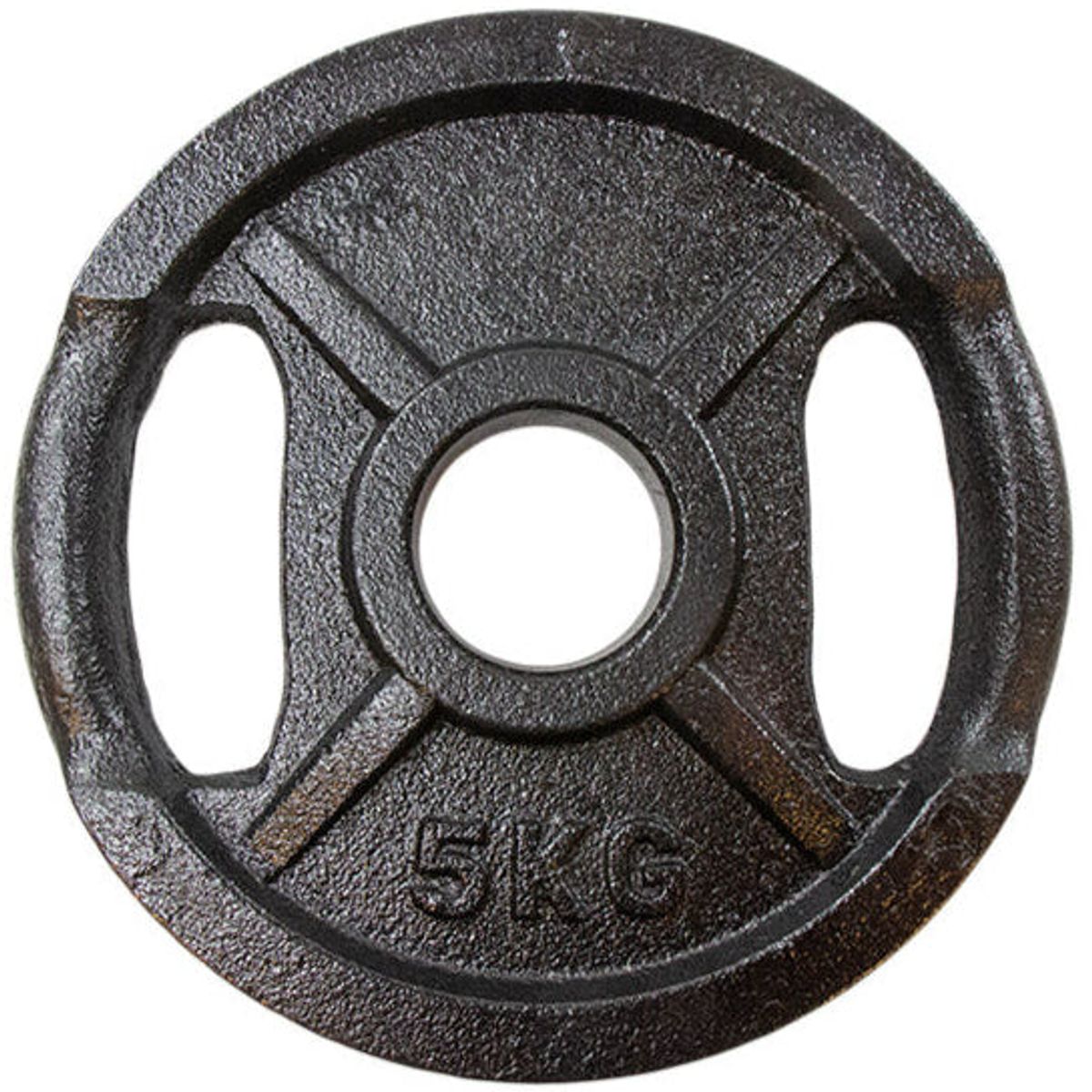 Vægtskive sort metal (50 mm) - 5 kg