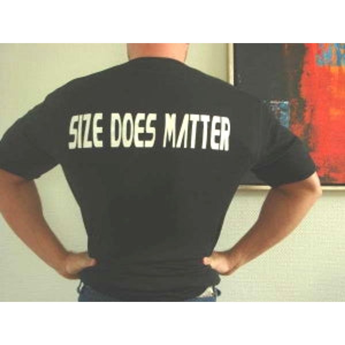 Size Does Matter, Black (L) T-Shirt