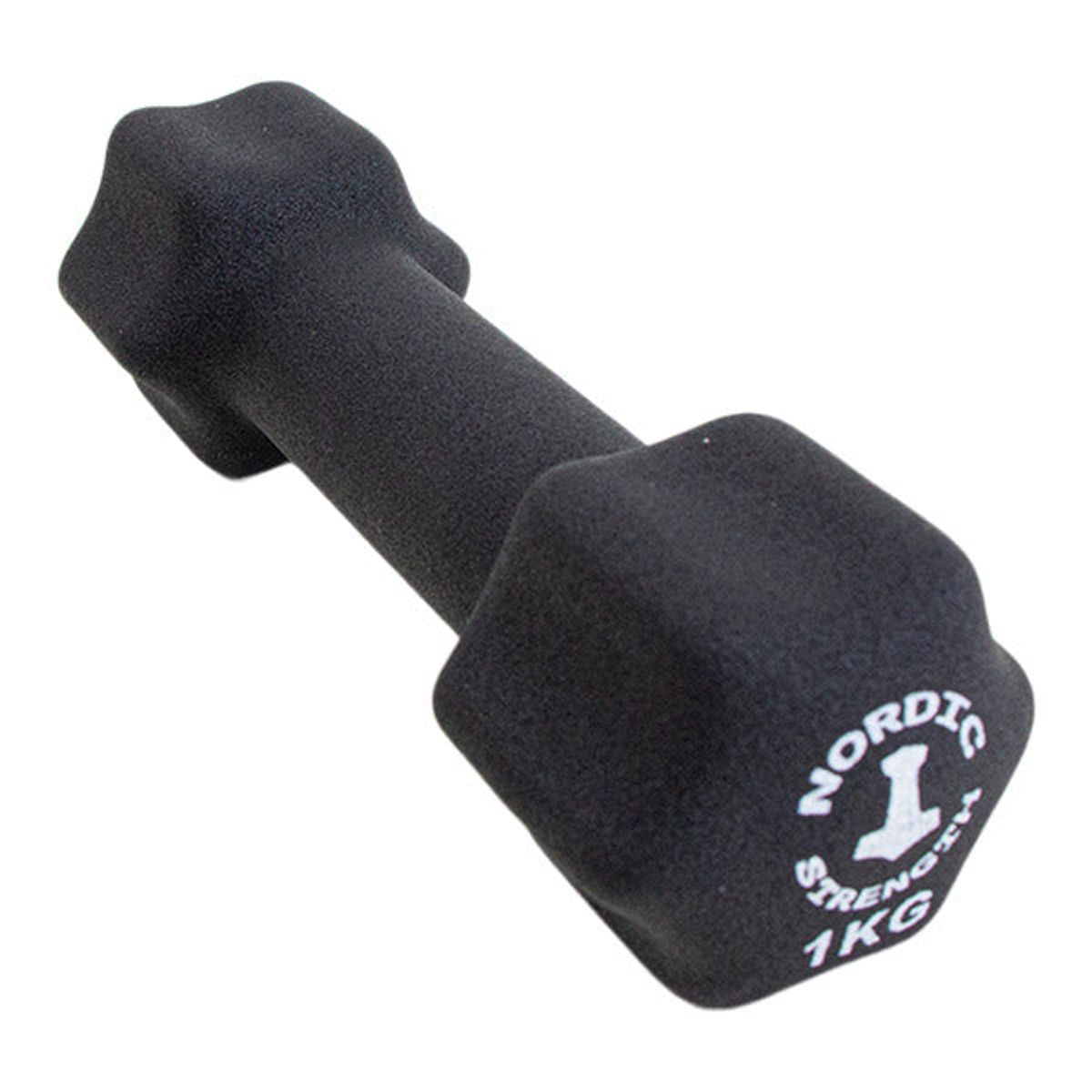 Håndvægt 1 kg black edition aerobic - Nordic Strength