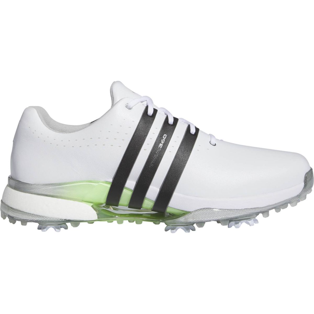 Adidas Tour 360 (2024) Vandtætte Herre Golfsko Med Spikes - Ftwwht/Cblack/Grespa - Str. 46 Normal