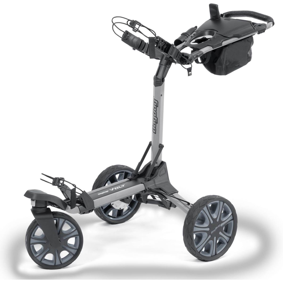 BagBoy VOLT Elektrisk golfvogn - Silver/Black - 380Wh, 24V (36 Huller)