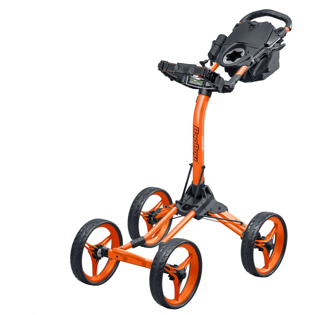 BagBoy Quad XL Golfvogn - Orange/Sort