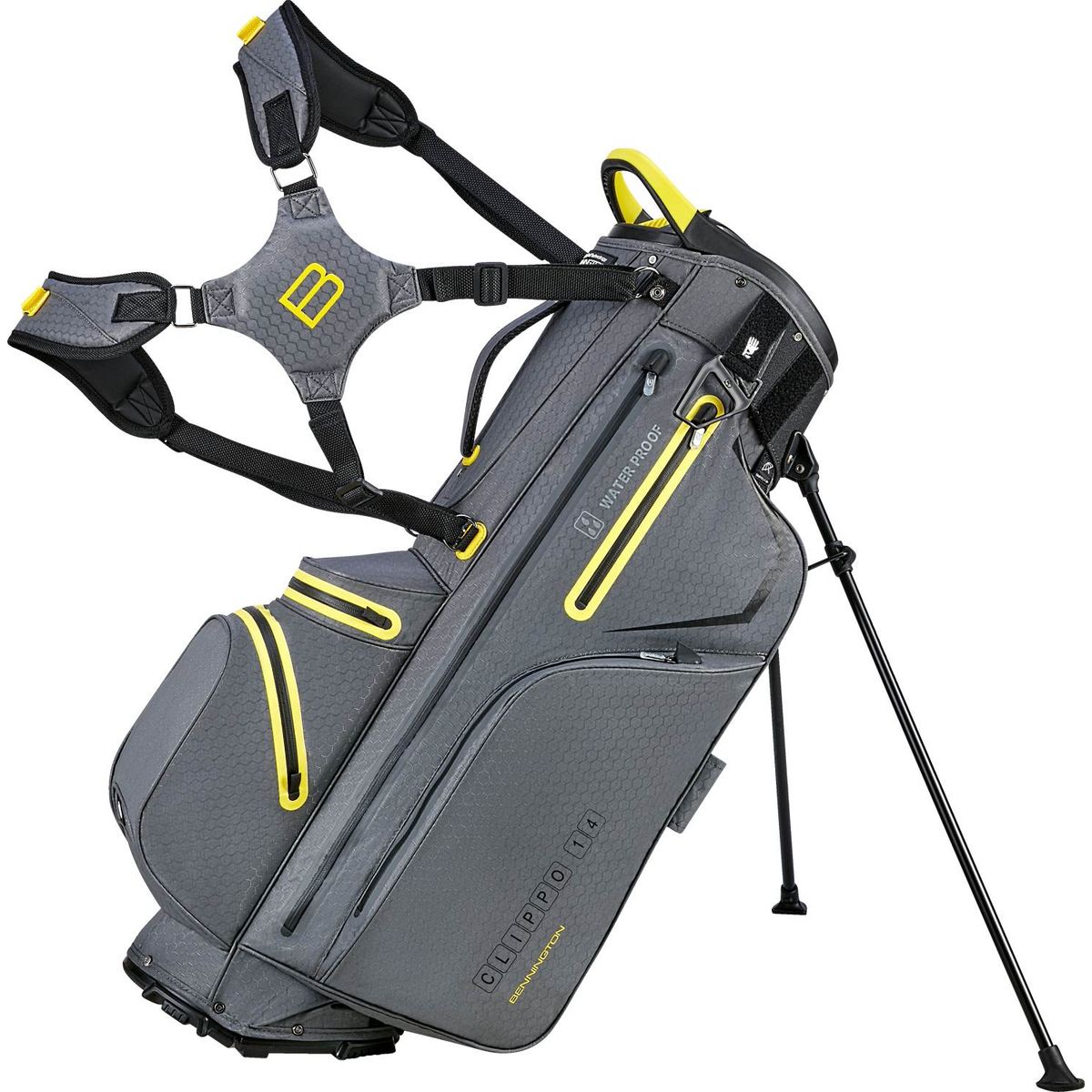 Bennington Clippo 14 Vandtæt Bærebag - Canon Grey/Yellow