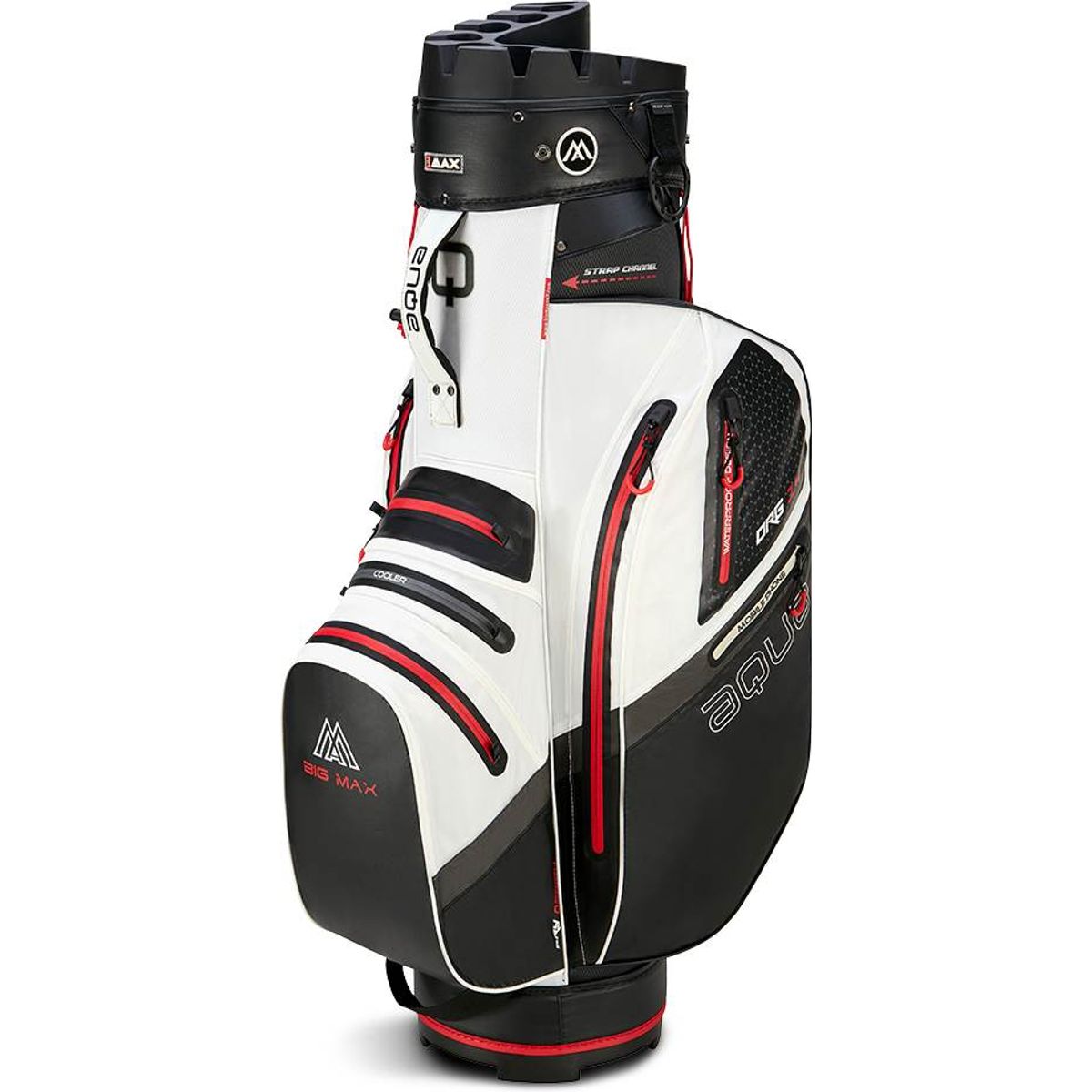 Big Max Aqua Silencio 4 Vandtæt Vognbag - White/Black/Red