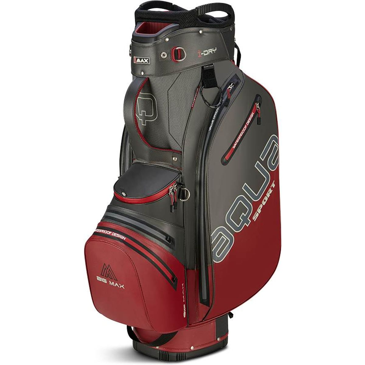 Big Max Aqua Sport 4 Vandtæt Vognbag - Charcoal/Merlot