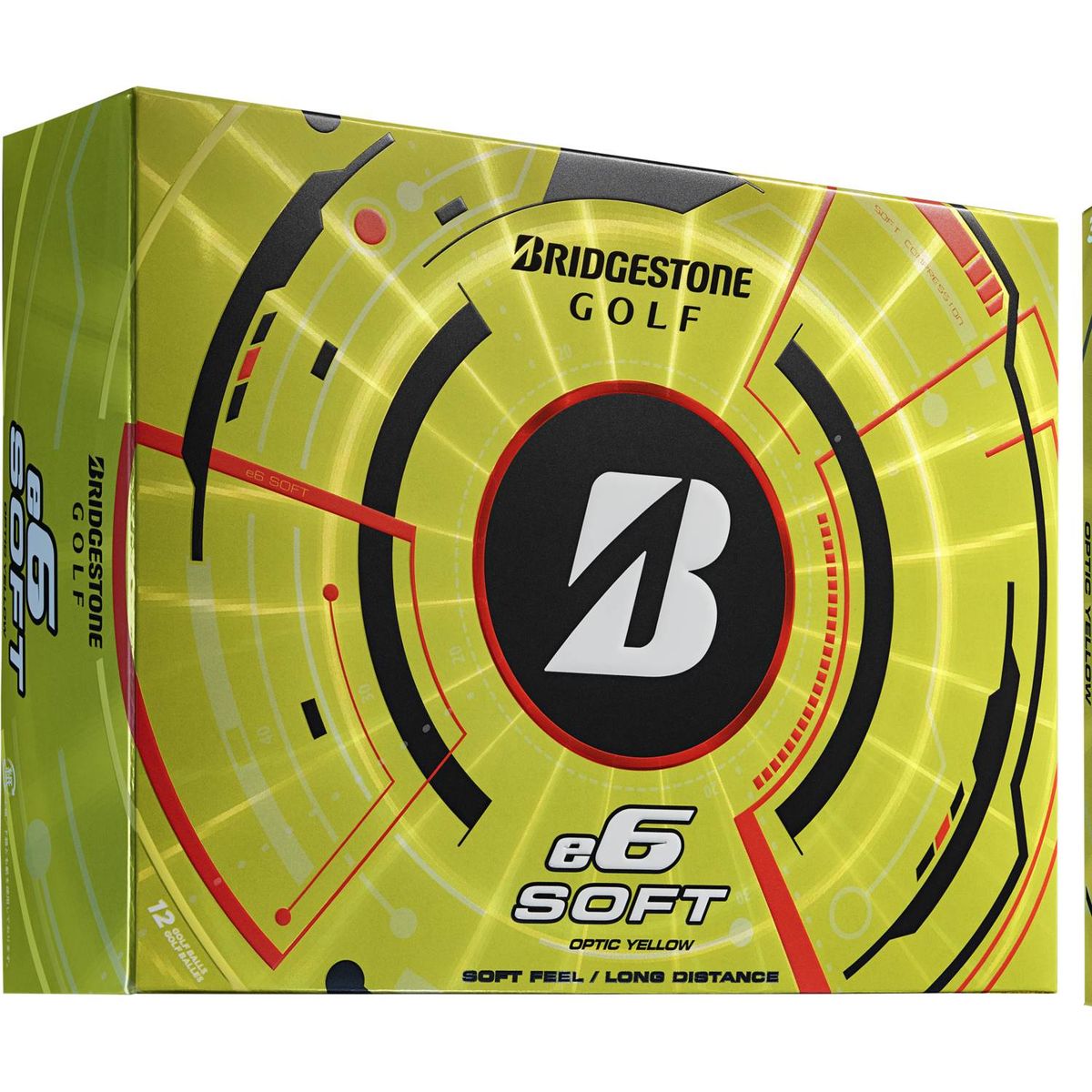 Bridgestone E6 Soft Golfbolde - Gul