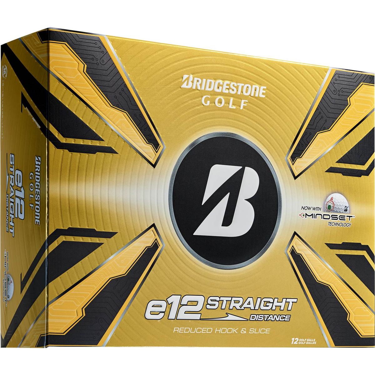 Bridgestone E12 Straight Golfbolde - Hvid