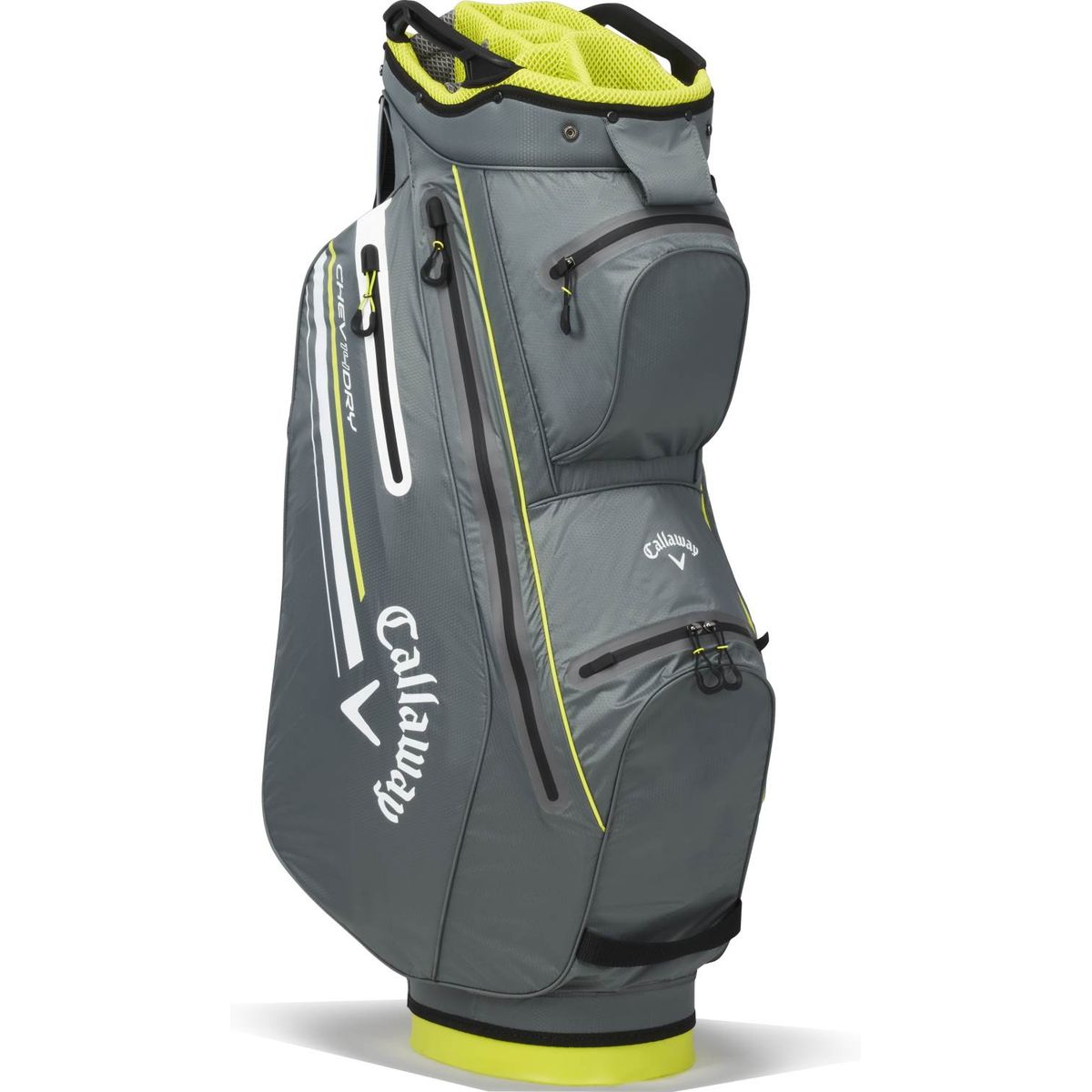 Callaway Chev Dry 14 Vandtæt Vognbag - Charcoal/Flo Yellow